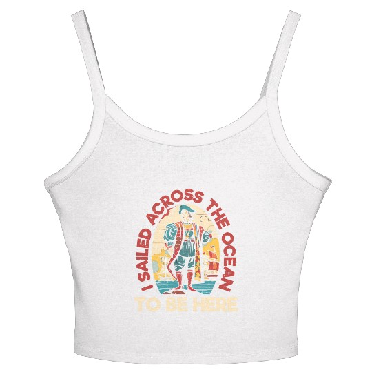 Christopher Columbus Italian American Columbus Day Women's Spaghetti Strap Tank Top