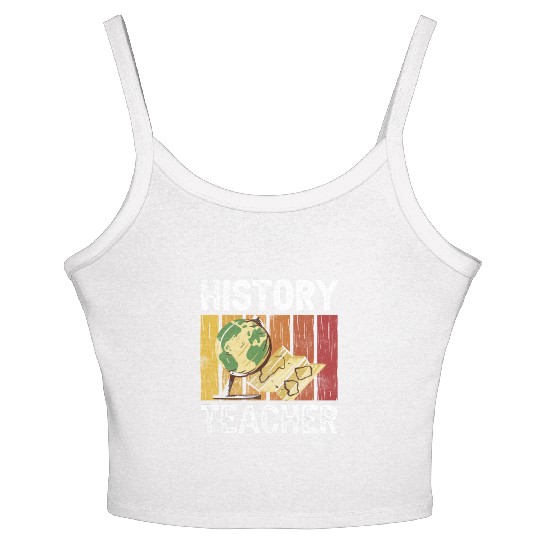 History Teacher Job Historian Historic Women's Spaghetti Strap Tank Top