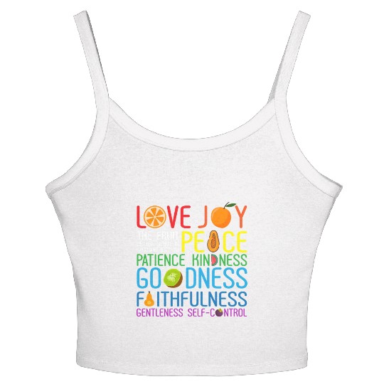 Love Joy The Fruit Of The Spirit Is Peace Patience Women's Spaghetti Strap Tank Top
