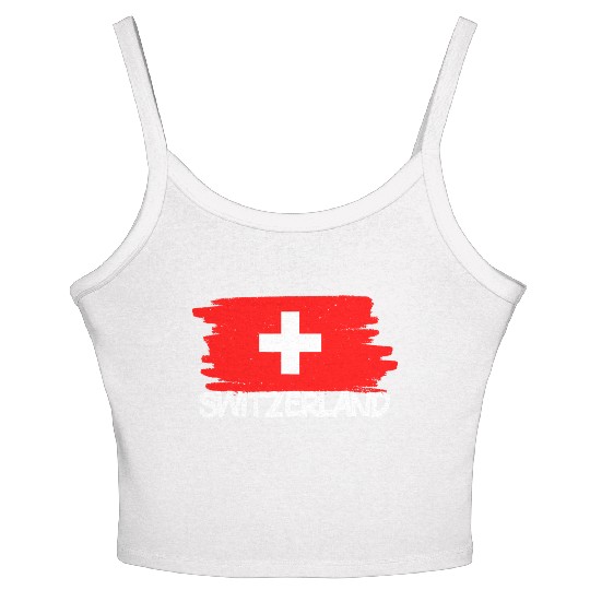 Switzerland Flag Women's Spaghetti Strap Tank Top