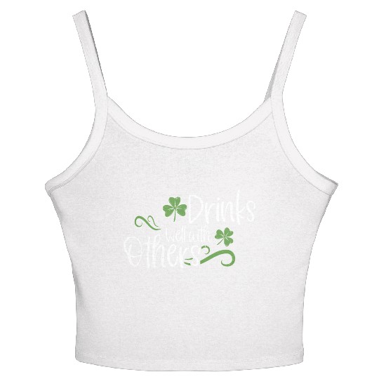 St Patricks Day Drinking Drinks Well With Other Women's Spaghetti Strap Tank Top