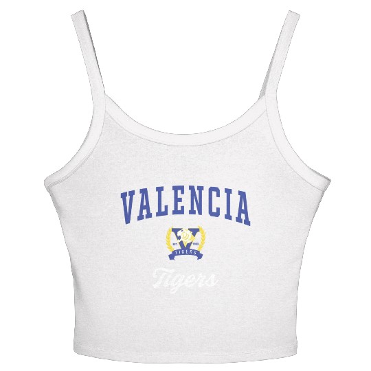 Valencia High School Tigers C3 Women's Spaghetti Strap Tank Top