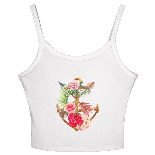 St Philomena Saints Symbols Catholic Women's Spaghetti Strap Tank Top