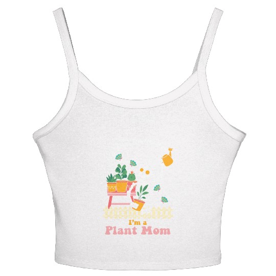 I m Not A Regular Mom I m A Plant Mom Women's Spaghetti Strap Tank Top