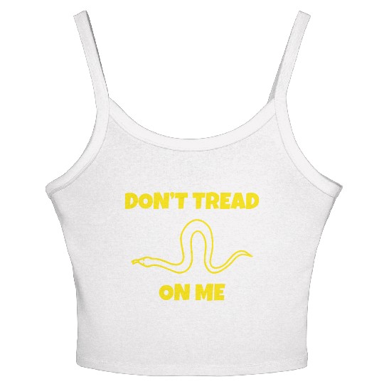 Dont Tread On Me Line Snake Women's Spaghetti Strap Tank Top