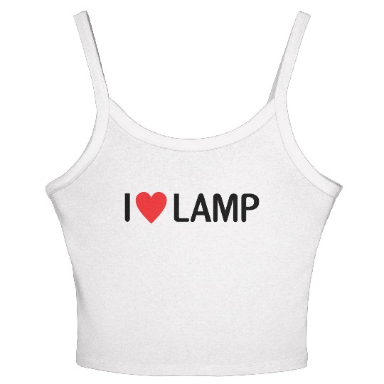 I Love Lamp Women's Spaghetti Strap Tank Top
