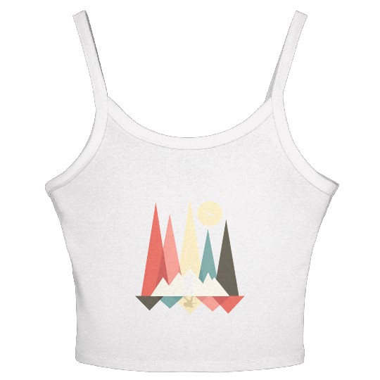 Backpacking Hiking Outdoor Wilderness Mountains Mo Women's Spaghetti Strap Tank Top