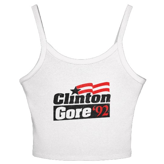 Clinton Gore '92 Bill Clinton President Women's Spaghetti Strap Tank Top