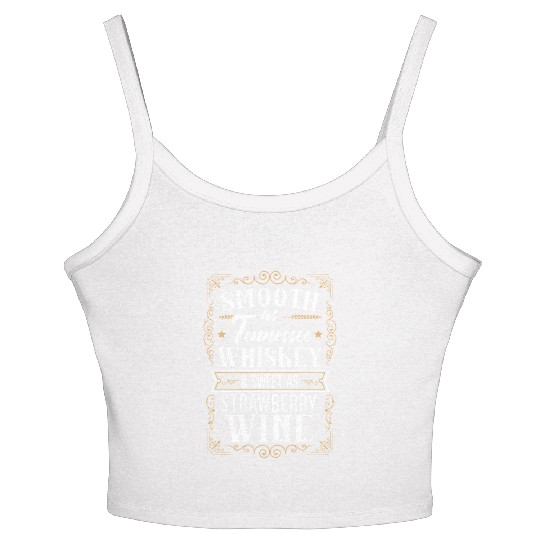 Smooth As Tennessee Whiskey Sweet As Strawberry Wi Women's Spaghetti Strap Tank Top