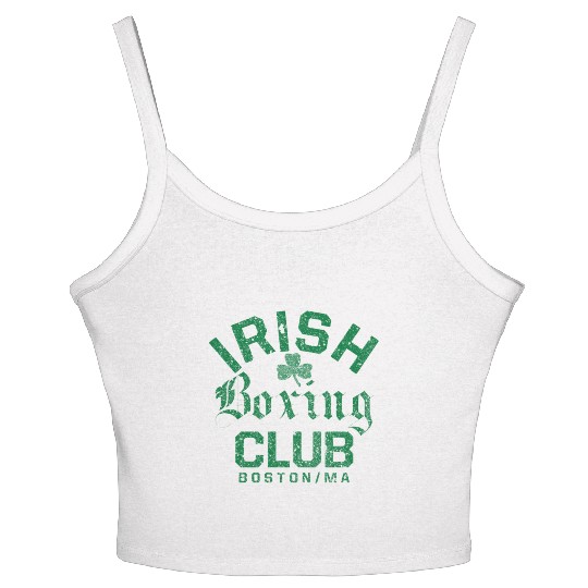 Irish Boxing Club Boston Massachusetts Women's Spaghetti Strap Tank Top