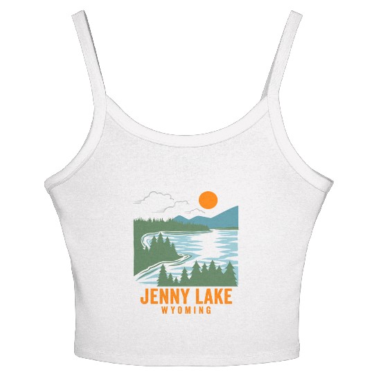 Jenny Lake Wyoming Women's Spaghetti Strap Tank Top