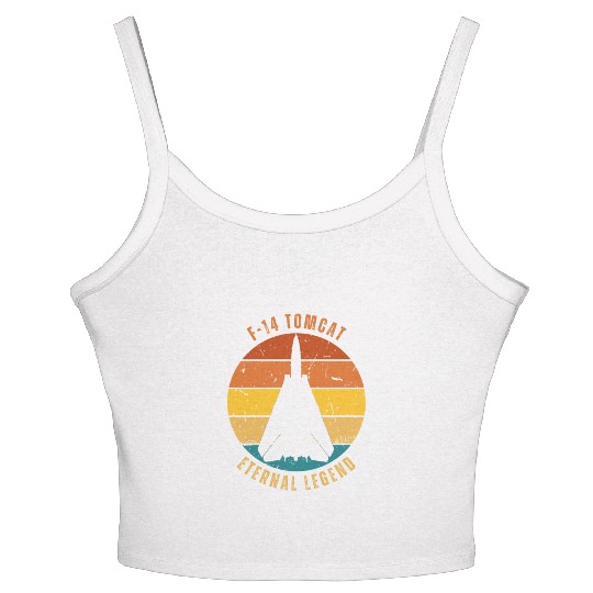 Retro F-14 Tomcat Women's Spaghetti Strap Tank Top