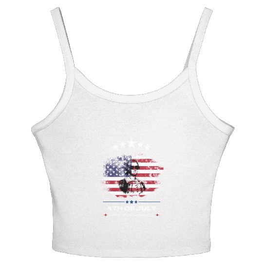 4th Of July Suck It England George Washington 1776 Women's Spaghetti Strap Tank Top