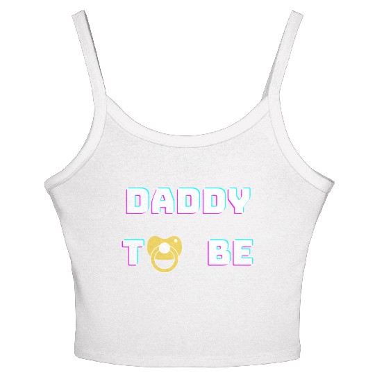 Daddy To Be green Women's Spaghetti Strap Tank Top