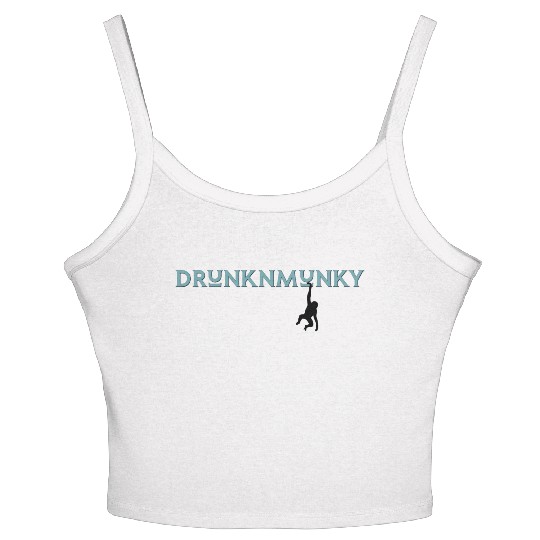 DESIGNdrunknmunky s drunk monkey Women's Spaghetti Strap Tank Top