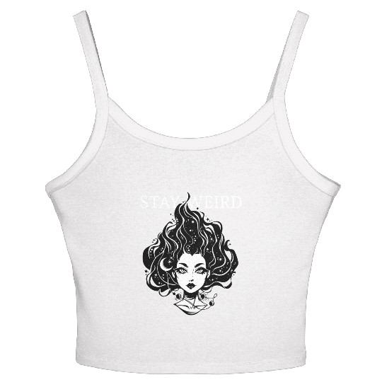 Stay Weird - Moonchild Girl Women's Spaghetti Strap Tank Top
