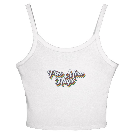 Free Mom Hugs LGBTQ Rainbow LGBTQ Free Mom Hugsfre Women's Spaghetti Strap Tank Top