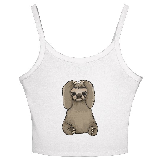 sloth omg what did i do Women's Spaghetti Strap Tank Top