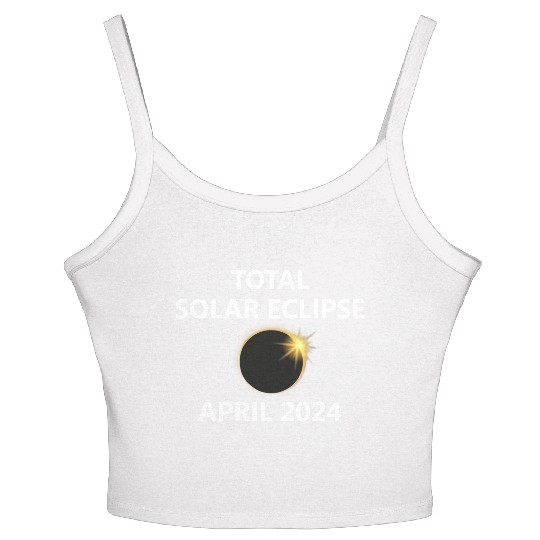 Solar Eclipse 2024 Kentucky Oklahoma Michigan City Women's Spaghetti Strap Tank Top