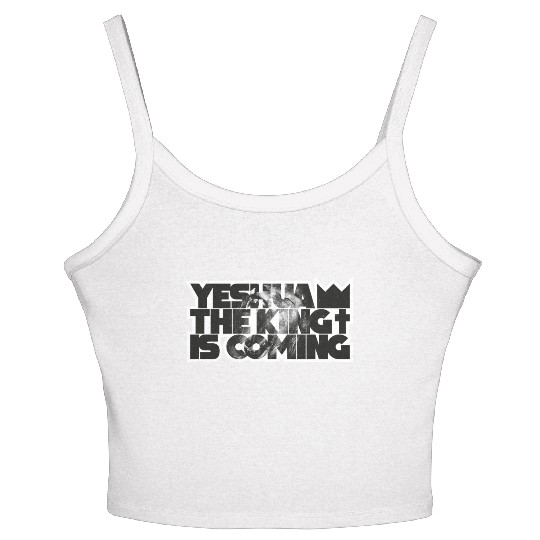 YESHUA THE KING IS COMING Women's Spaghetti Strap Tank Top