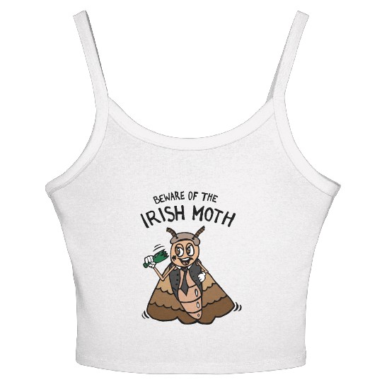 Beware Of The Irish Moth Mob Women's Spaghetti Strap Tank Top