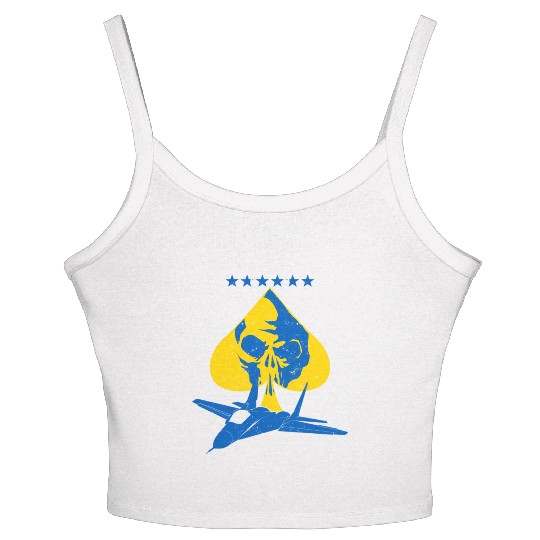 The Ghost Of Kyiv Kiev Ukraine Ace Fighter Pilot Women's Spaghetti Strap Tank Top
