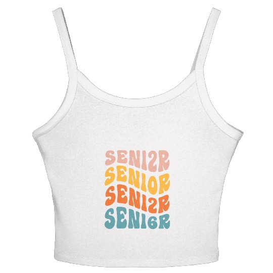 Retro Senior 2026 Graduation Class Of 2026 Back Women's Spaghetti Strap Tank Top