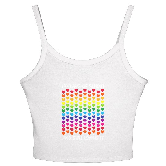 Happy 120th Day of School Teacher Student Women's Spaghetti Strap Tank Top