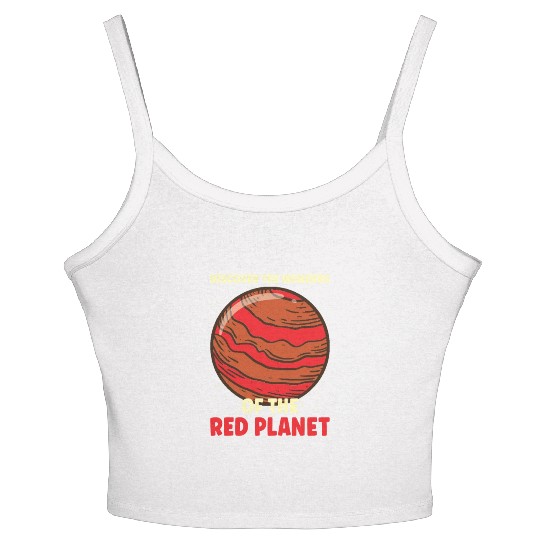 Mars Explore Astronaut Astronomy Solar System Women's Spaghetti Strap Tank Top
