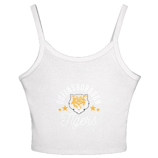 Q College Qcc Tigers Women's Spaghetti Strap Tank Top