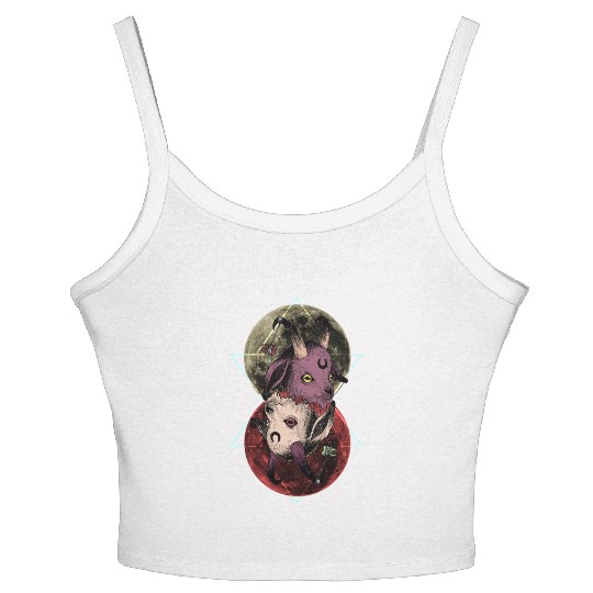 As Above So Below Goat Women's Spaghetti Strap Tank Top