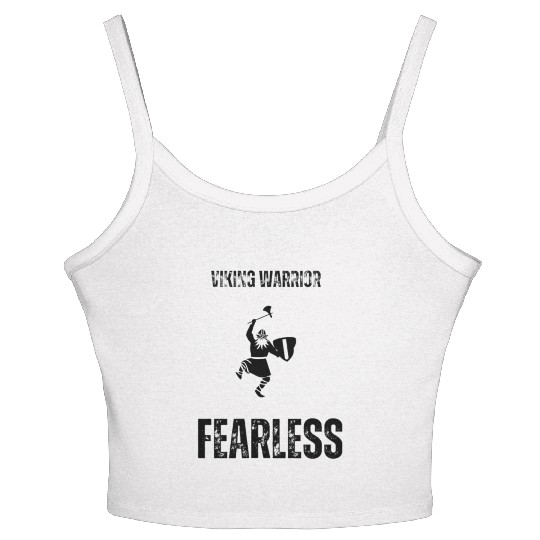 Viking warrior fearless Women's Spaghetti Strap Tank Top