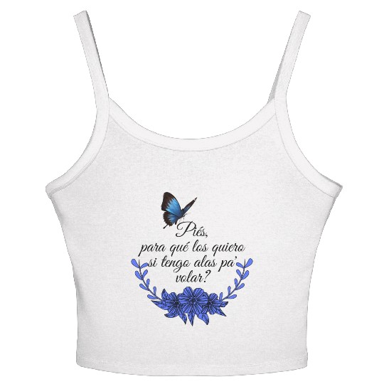 Frida Kahlo Quotes nature Women's Spaghetti Strap Tank Top
