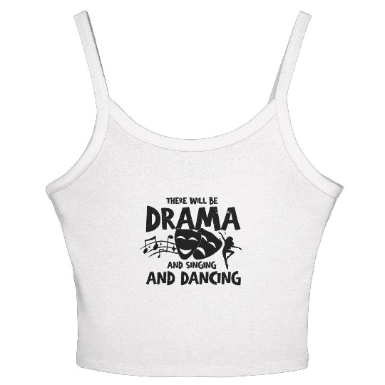 Hilarious Theater Play Performing Acting Dancing Women's Spaghetti Strap Tank Top