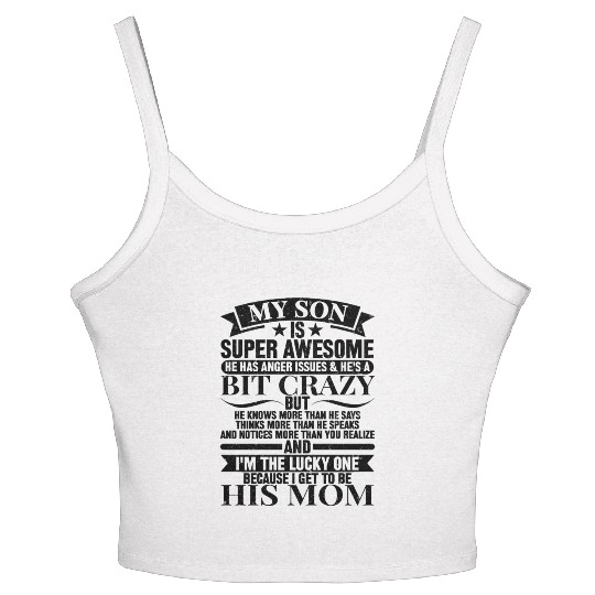 My Son Is Super Awesome Women's Spaghetti Strap Tank Top