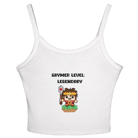 Gaymer Level Legendary Women's Spaghetti Strap Tank Top