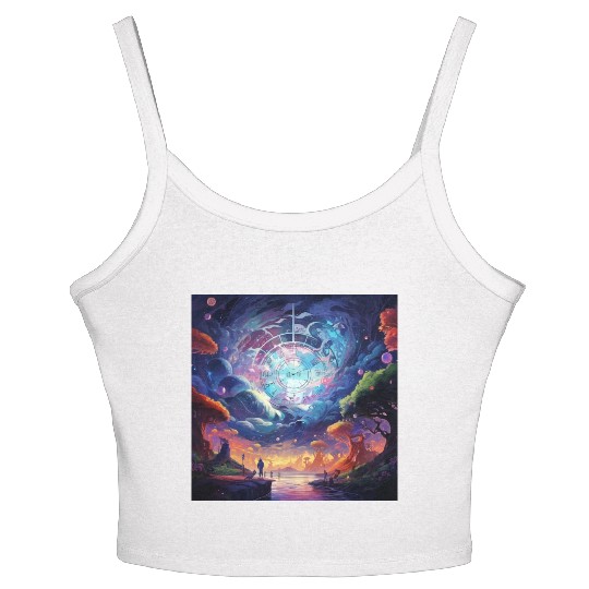 Lucid City [Surreal Aesthetic] Women's Spaghetti Strap Tank Top