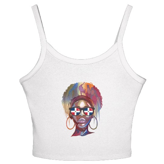 Dominican Republic Women's Spaghetti Strap Tank Top