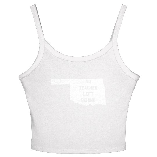 Oklahoma No Teacher Left Behind Protest Women's Spaghetti Strap Tank Top