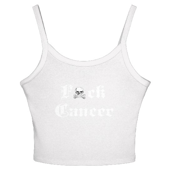 Fuck Cancer Cancer Awareness Women's Spaghetti Strap Tank Top