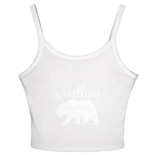 Wrestling Mama Bear Wrestling Mom Women's Spaghetti Strap Tank Top