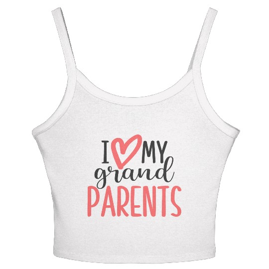 I love my grandparents Women's Spaghetti Strap Tank Top