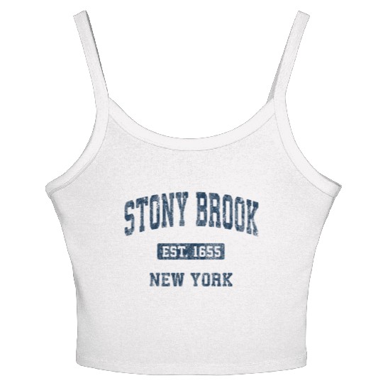 Stony Brook New York Ny Athletic Sports Women's Spaghetti Strap Tank Top