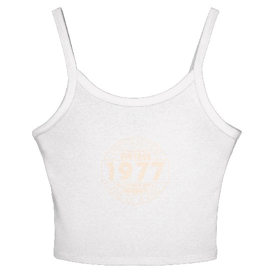 Vintage 1977 Birthday Gift Women's Spaghetti Strap Tank Top