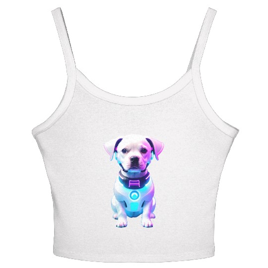Futuristic robot dog Women's Spaghetti Strap Tank Top