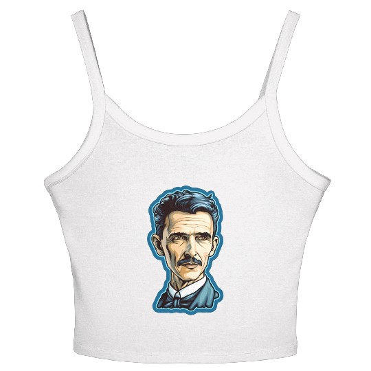 Nikola Tesla Physics Nerd Geek Women's Spaghetti Strap Tank Top