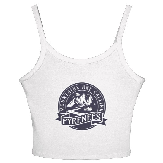 Pyrenees France Mountains Are Calling Women's Spaghetti Strap Tank Top