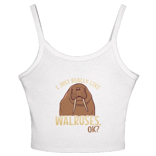 Walrus Walruses Walrus Lover Women's Spaghetti Strap Tank Top