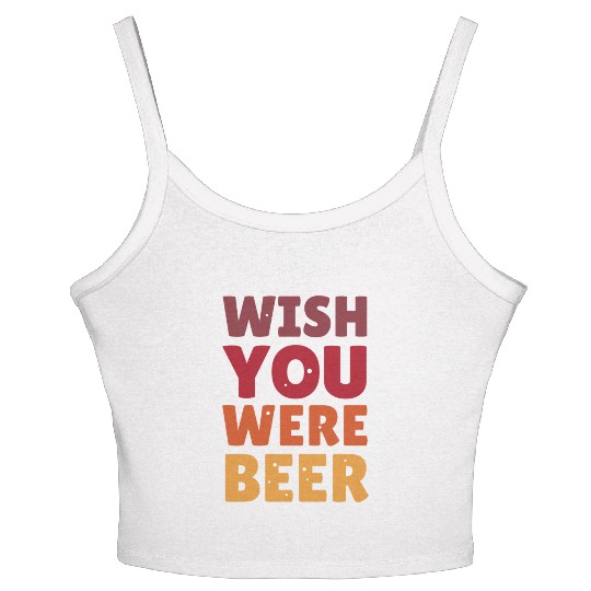 I wish you were here with me nature Women's Spaghetti Strap Tank Top