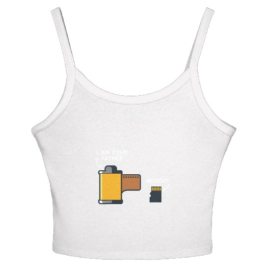 Funny Photography Gift Design Film Father of SD Ca Women's Spaghetti Strap Tank Top